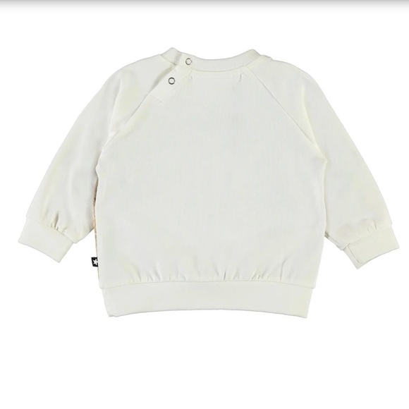 Molo Boy's Esco Lion Cub Graphic Sweatshirt Size 18M Cream, tan, brown - Picture 7 of 8